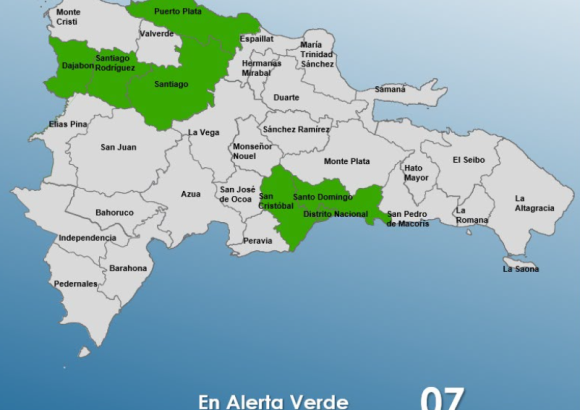 Heavy rain threat prompts green alert in eight areas across Dominican Republic